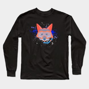 Cute Fox Scuba Diving Snorkel Ocean Swimming Gift Long Sleeve T-Shirt